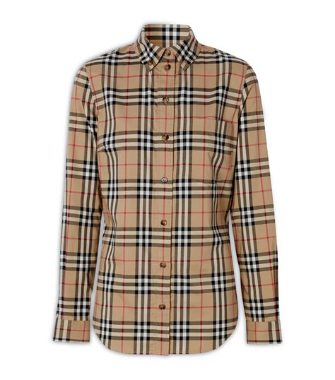 burberry t shirt vintage check|burberry check button up shirt.